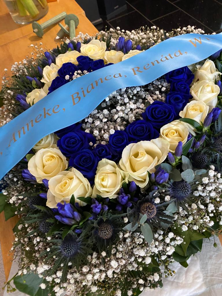 Rouwboeket "Malheur " prijs op aanvraag